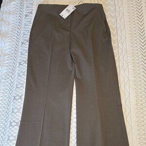 Mango Mid-rise Flare Pants Inseam 32” Brown Size 8